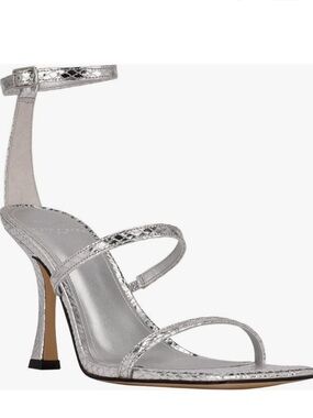 Marc Fisher | Dalida
Silver Leather Size 8 Ankle Strap reptile snake texture